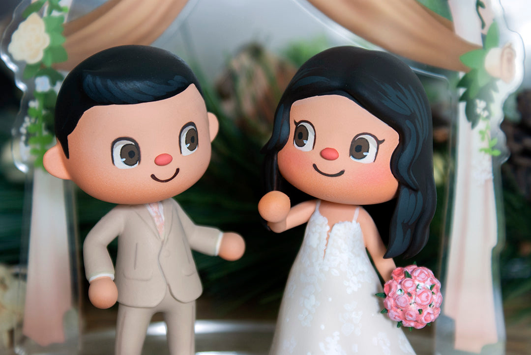 Animal Crossing Wedding Cake Topper