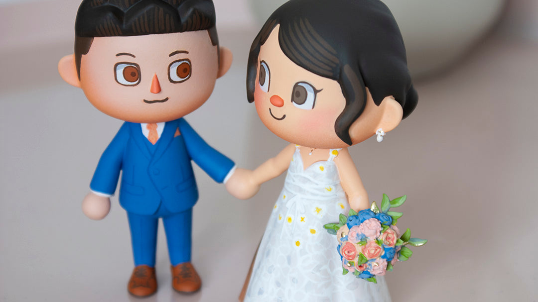 Animal Crossing Wedding Cake Topper