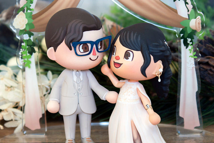 Animal Crossing Wedding Cake Topper