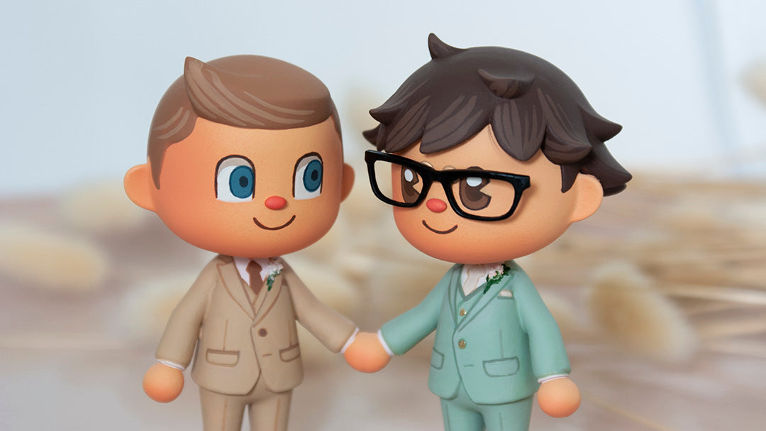 Animal Crossing Wedding Cake Topper
