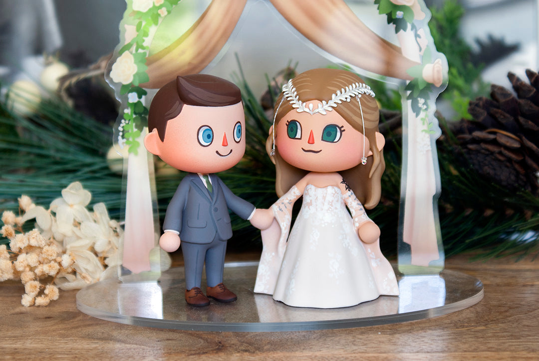 Animal Crossing Wedding Cake Topper
