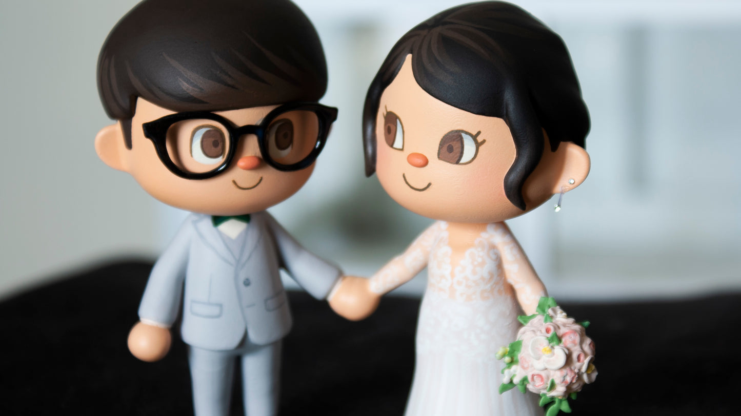 Animal Crossing Wedding Cake Topper