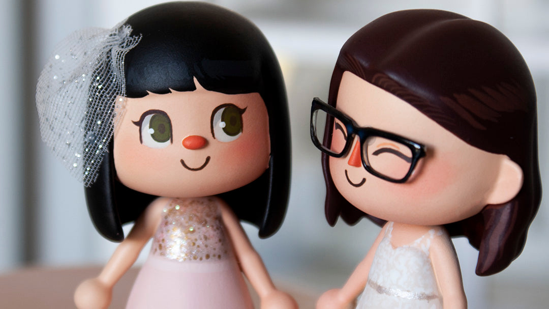 Animal Crossing Wedding Cake Topper