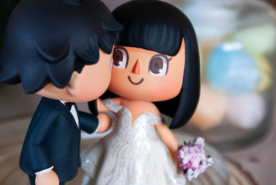 Animal Crossing Wedding Cake Topper