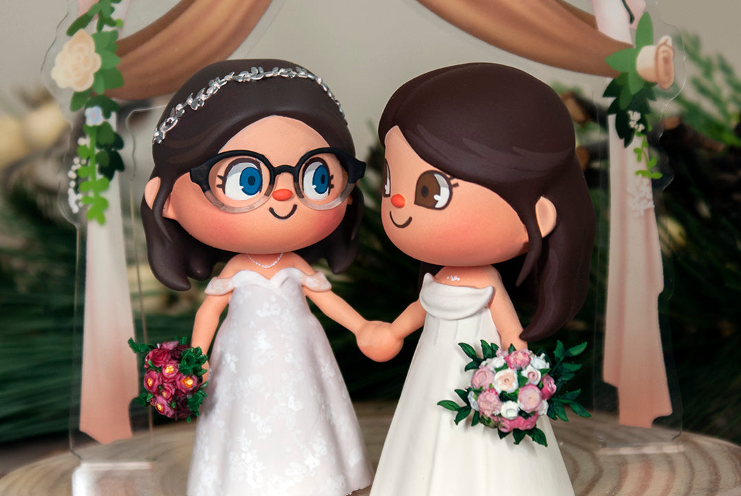 Animal Crossing Wedding Cake Topper
