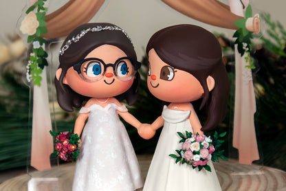 Animal Crossing Wedding Cake Topper