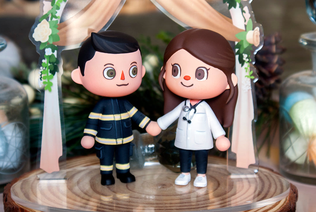 Animal Crossing Wedding Cake Topper