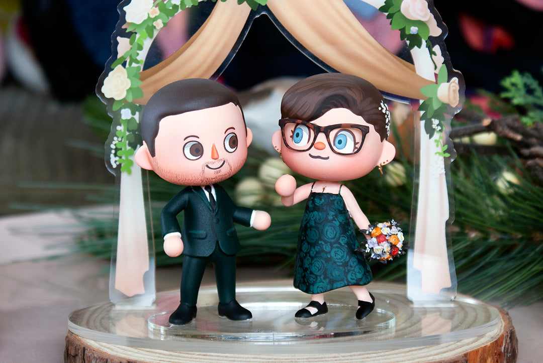 Animal Crossing Wedding Cake Topper