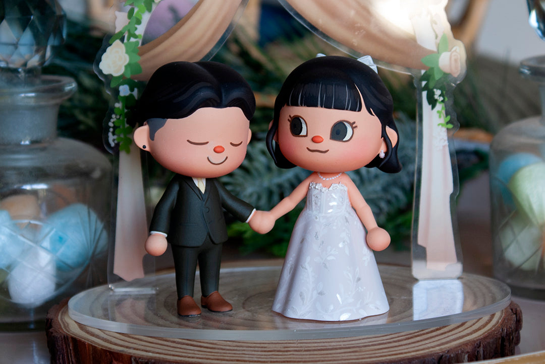 Animal Crossing Wedding Cake Topper